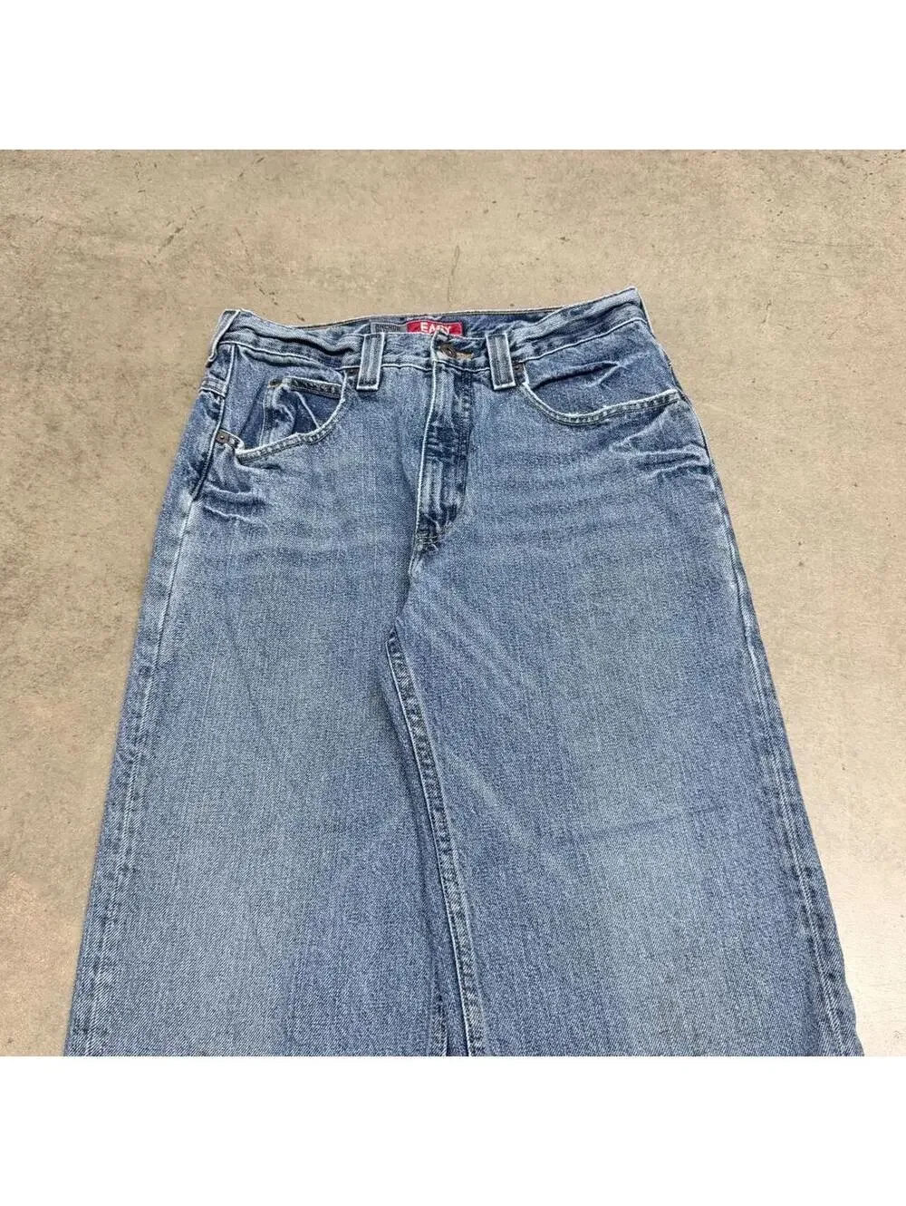 Vintage Anchor Blue Jeans Mens 29x30 Blue Distressed Baggy Skate Grunge 90s Y2K